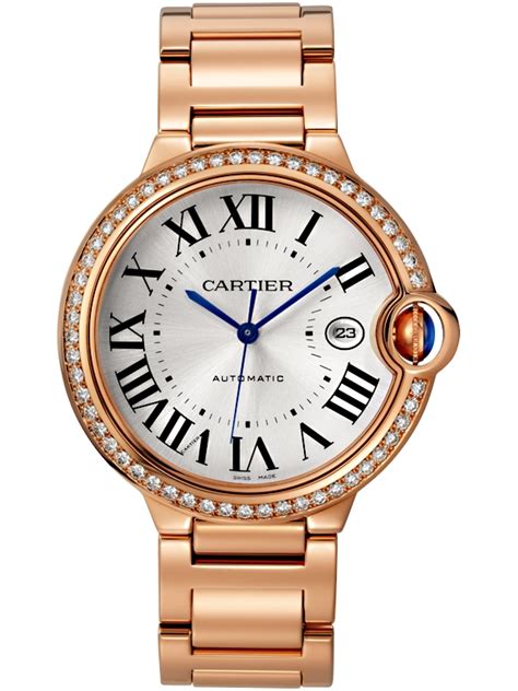 ballon bleu de cartier watch 42mm 18k pink gold|cartier ballon bleu 42mm steel.